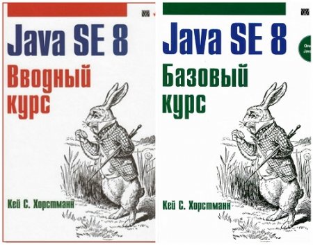 Обложка к Кей С. Хорстманн - Java SE 8. Вводный и базовый курс. 2 книги (2015) DjVu,PDF