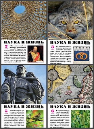 Обложка к Подшивка журнала - Наука и жизнь за 2020 год